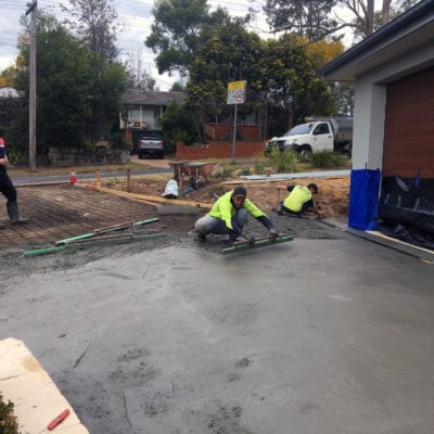 Concrete Driveway work